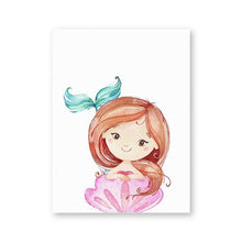 Load image into Gallery viewer, Nursery Ocean Prints Mermaids