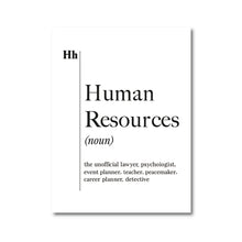 Load image into Gallery viewer, Human Resources Definition Print