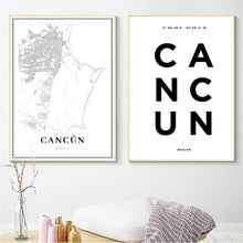 Load image into Gallery viewer, Mexico Cancun City Street Road Map
