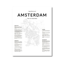Load image into Gallery viewer, Amsterdam Map Poster
