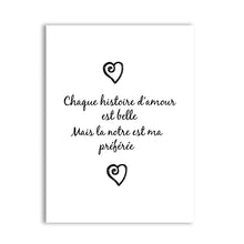 Load image into Gallery viewer, French Version Chaque Histoire d'amour