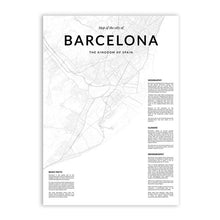 Load image into Gallery viewer, Barcelona City Map