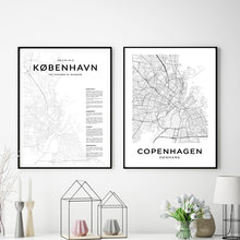 Load image into Gallery viewer, Copenhagen City Map