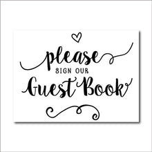 Load image into Gallery viewer, Guestbook Please Sign Our
