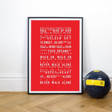 Load image into Gallery viewer, You'll Never Walk Alone Lyrics