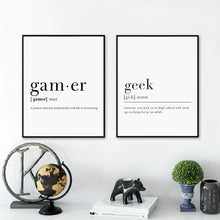 Load image into Gallery viewer, Gamer Definition