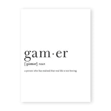 Load image into Gallery viewer, Gamer Definition
