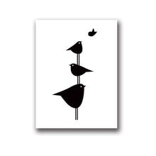 Load image into Gallery viewer, Black And White Bird Line