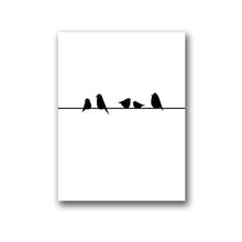 Load image into Gallery viewer, Black And White Bird Line