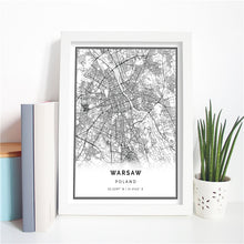 Load image into Gallery viewer, Poland Warsaw City Map