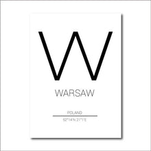 Load image into Gallery viewer, Poland Warsaw City Map
