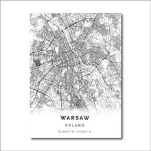 Load image into Gallery viewer, Poland Warsaw City Map