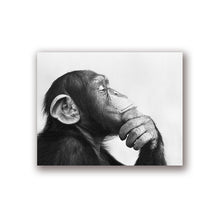 Load image into Gallery viewer, Monkey Black and White