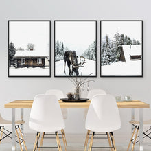Load image into Gallery viewer, Winter Forest Moose Christmas
