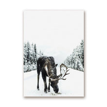 Load image into Gallery viewer, Winter Forest Moose Christmas