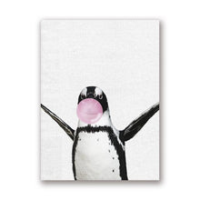 Load image into Gallery viewer, Penguin Animal Pink Bubble Gum