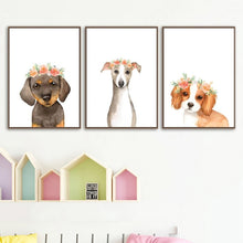 Load image into Gallery viewer, Puppy Floral Crown Dogs