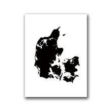 Load image into Gallery viewer, Black And White Country Map