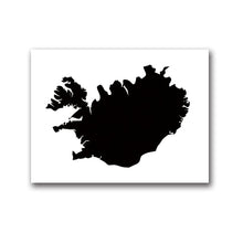 Load image into Gallery viewer, Black And White Country Map