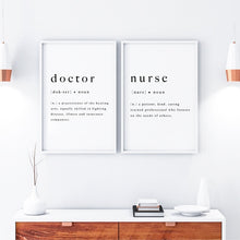 Load image into Gallery viewer, Doctor Nurse Definition
