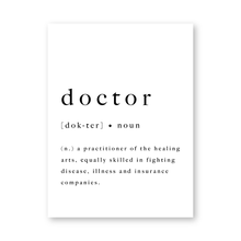 Load image into Gallery viewer, Doctor Nurse Definition