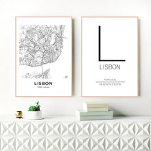 Load image into Gallery viewer, Lisbon City Map
