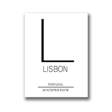 Load image into Gallery viewer, Lisbon City Map