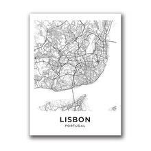Load image into Gallery viewer, Lisbon City Map