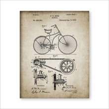 Load image into Gallery viewer, Vintage Poster Bicycle Patent