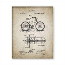 Load image into Gallery viewer, Vintage Poster Bicycle Patent